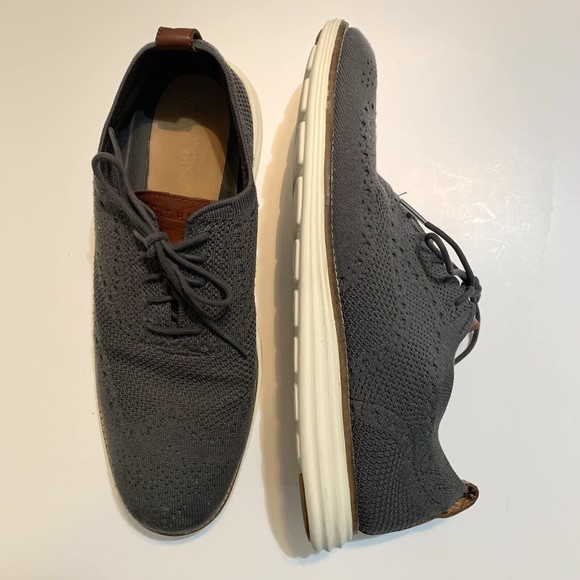 Cole Haan Original Grand Stitchlite Wingtip Oxford Gray C27961 Men Size 10.5 M - Picture 1 of 12